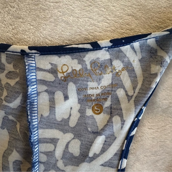 Lily Pulitzer Floor-Length Blue-White sz S - Picture 4 of 5